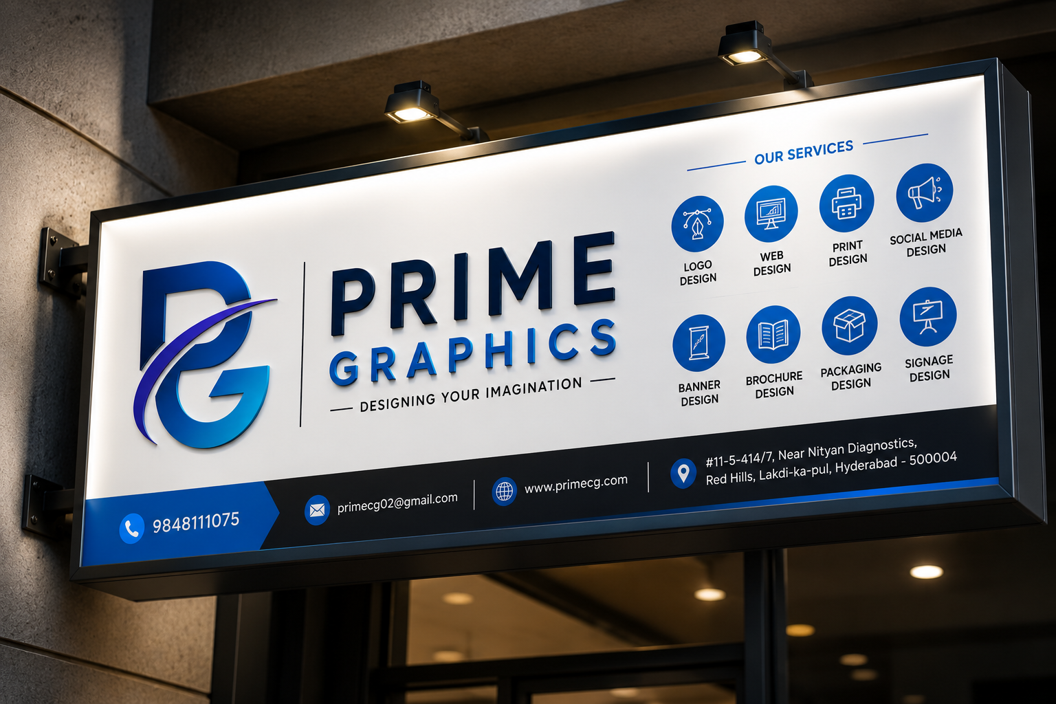 Shop Signboard and Outdoor Signs - Prime Graphics Hyderabad